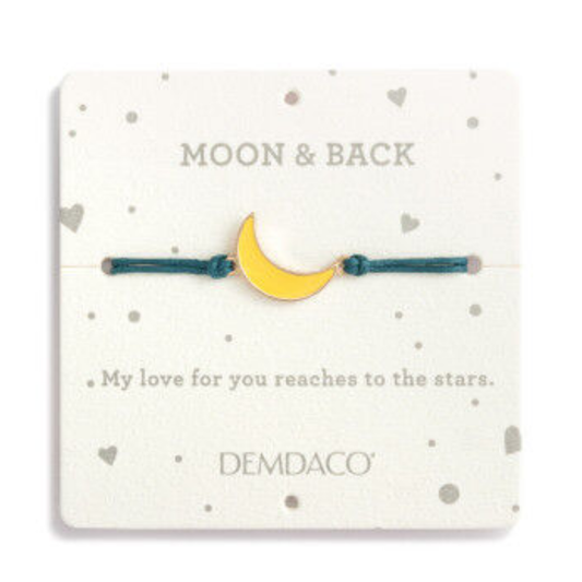 Moon and Back Blue Bear