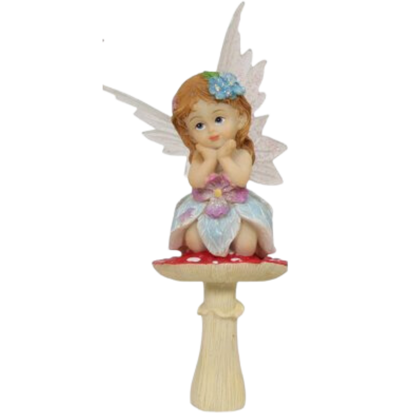 Fairy on Mushroom Garden Stakes