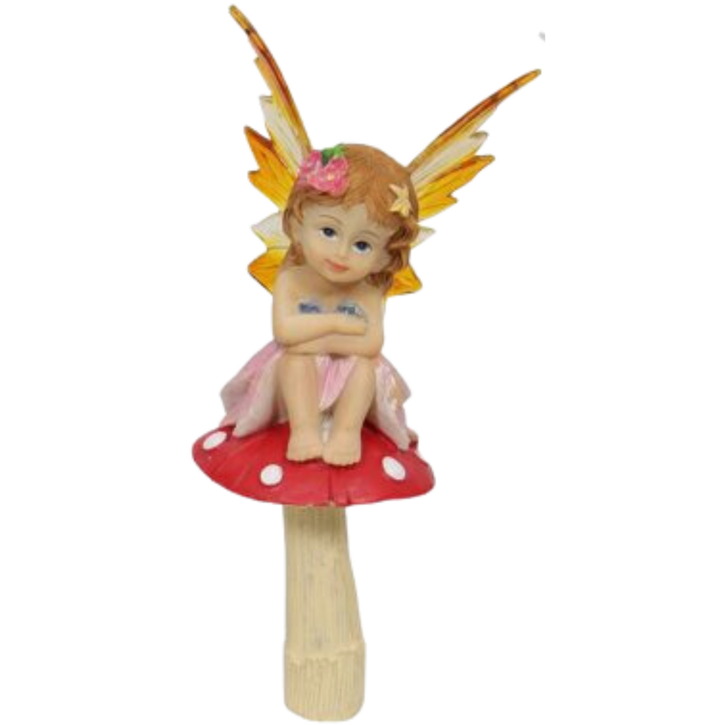 Fairy on Mushroom Garden Stakes