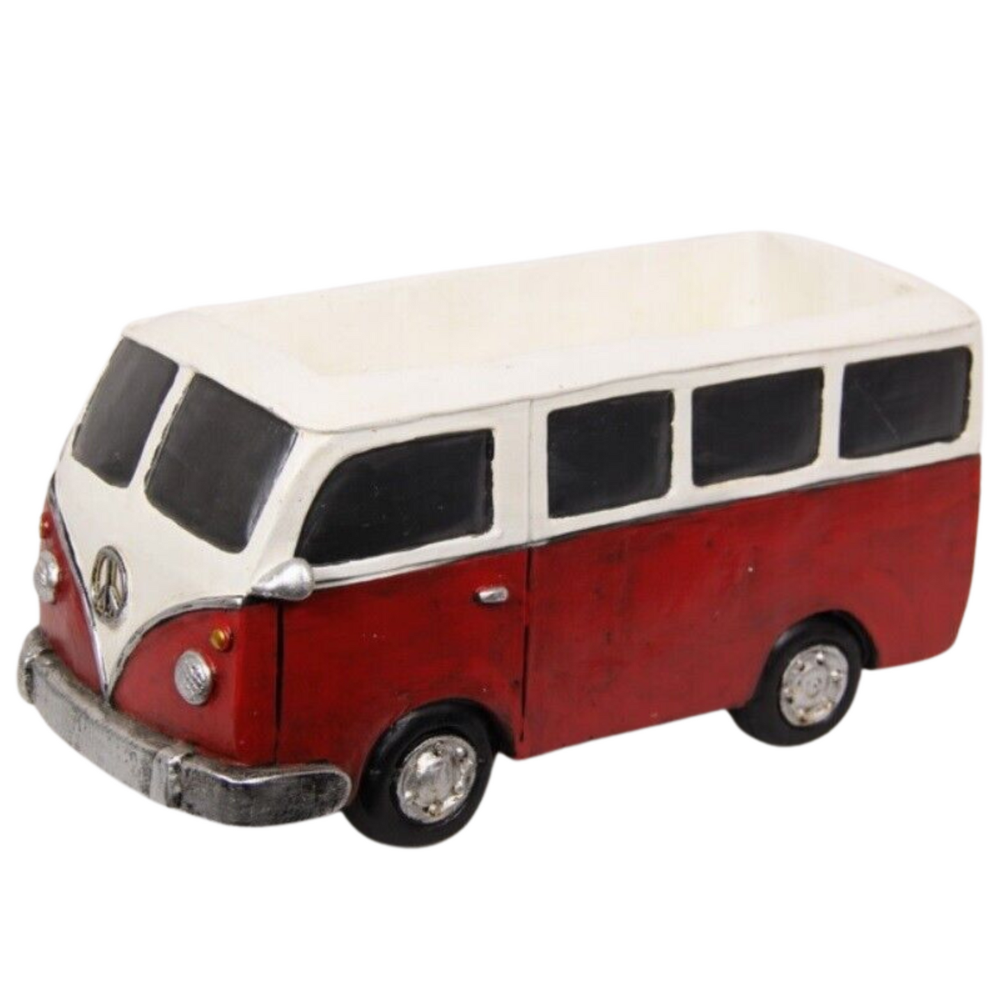 Retro Campervan Planter Red