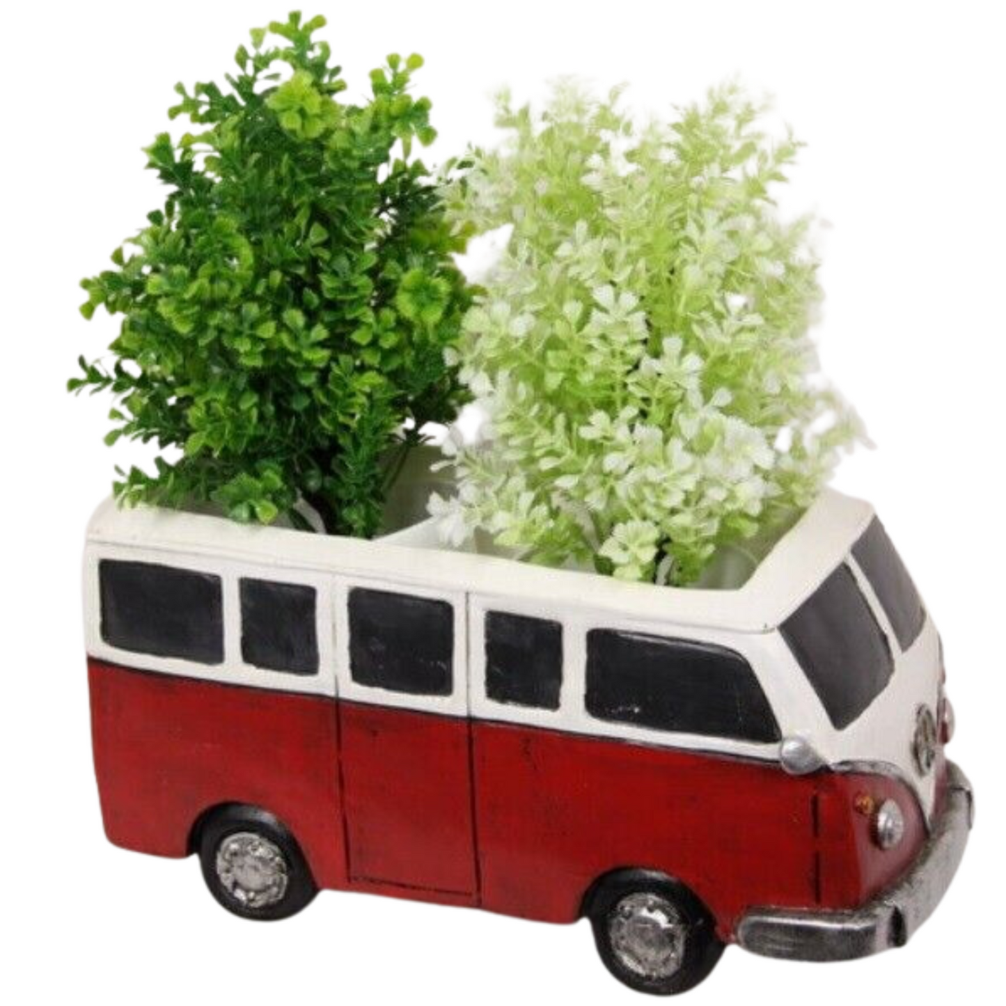 Retro Campervan Planter Red