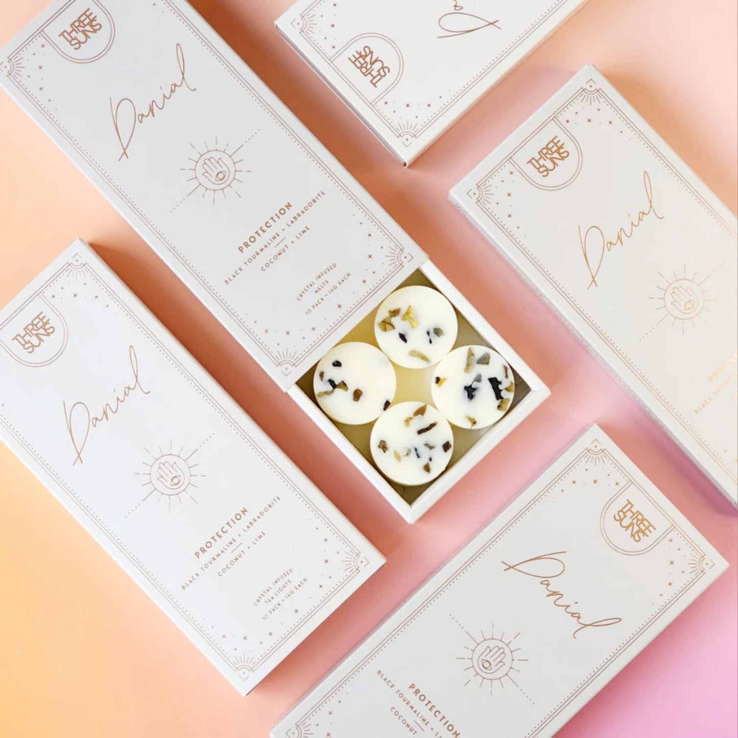 Crystal Infused Soy Wax Melts Box | Danial | Coconut & Lime