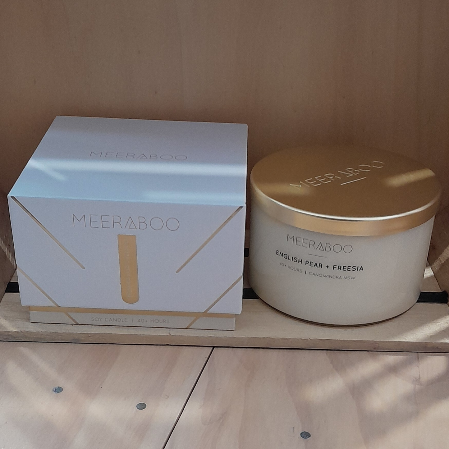 English Pear + Freesia Gold Lid Soy Candle