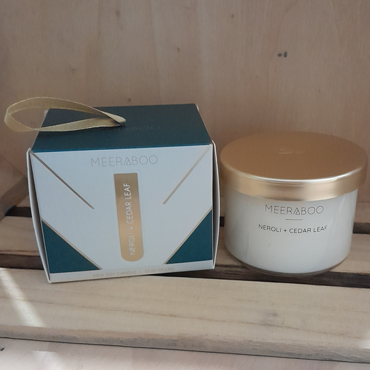 Neroli + Cedar Leaf Gold Lid Soy Candle
