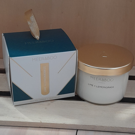 Lime + Lemongrass Gold Lid Soy Candle
