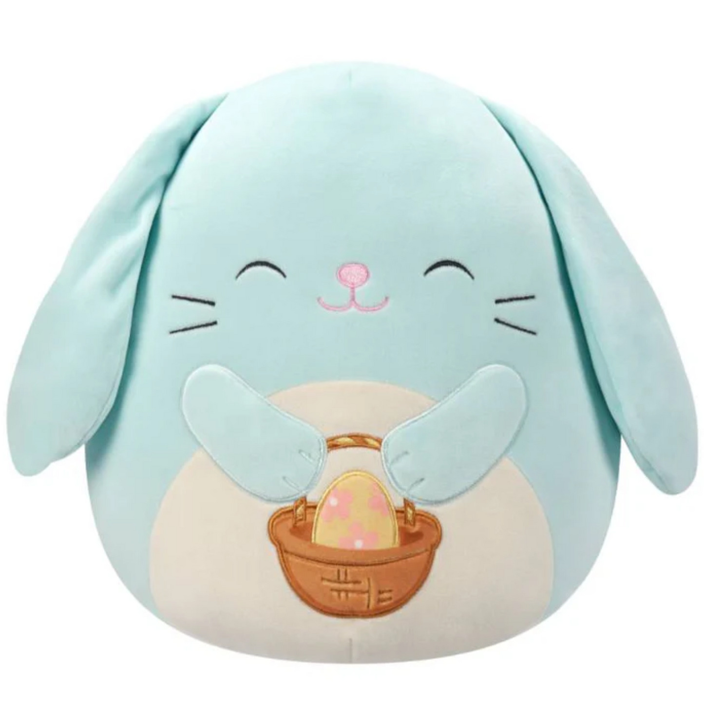 Buttons Blue Bunny Holding Basket Easter