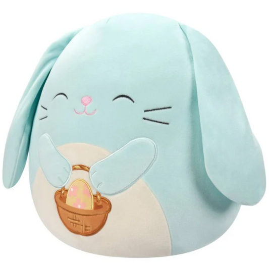 Buttons Blue Bunny Holding Basket Easter
