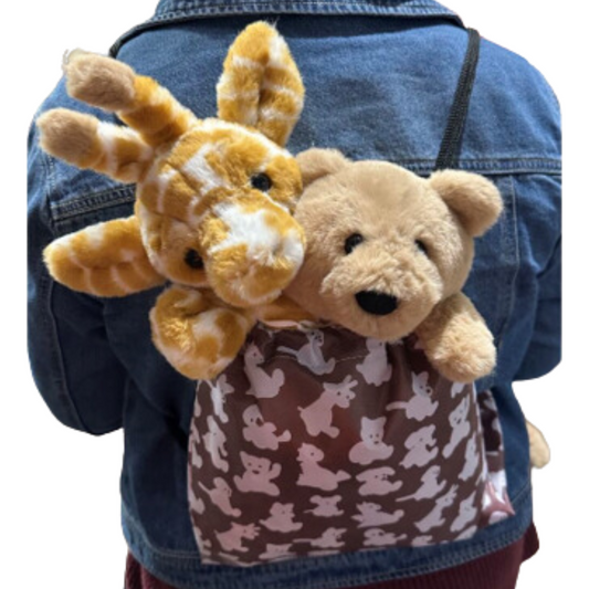 Bear & Me Drawstring Bag Backpack