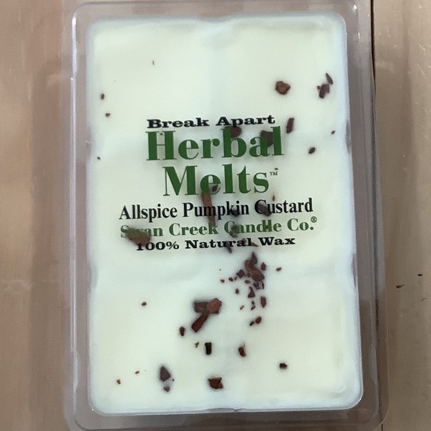 Allspice Pumpkin Custard Herbal Melts