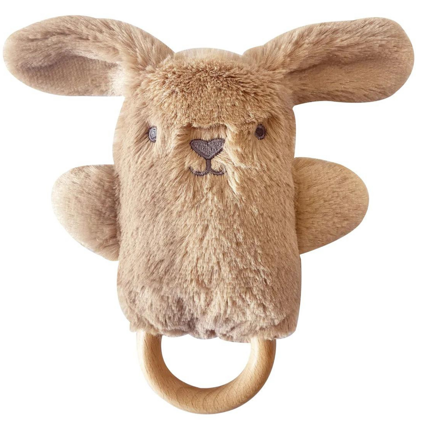 Bailey Bunny Soft Rattle Teether Toy