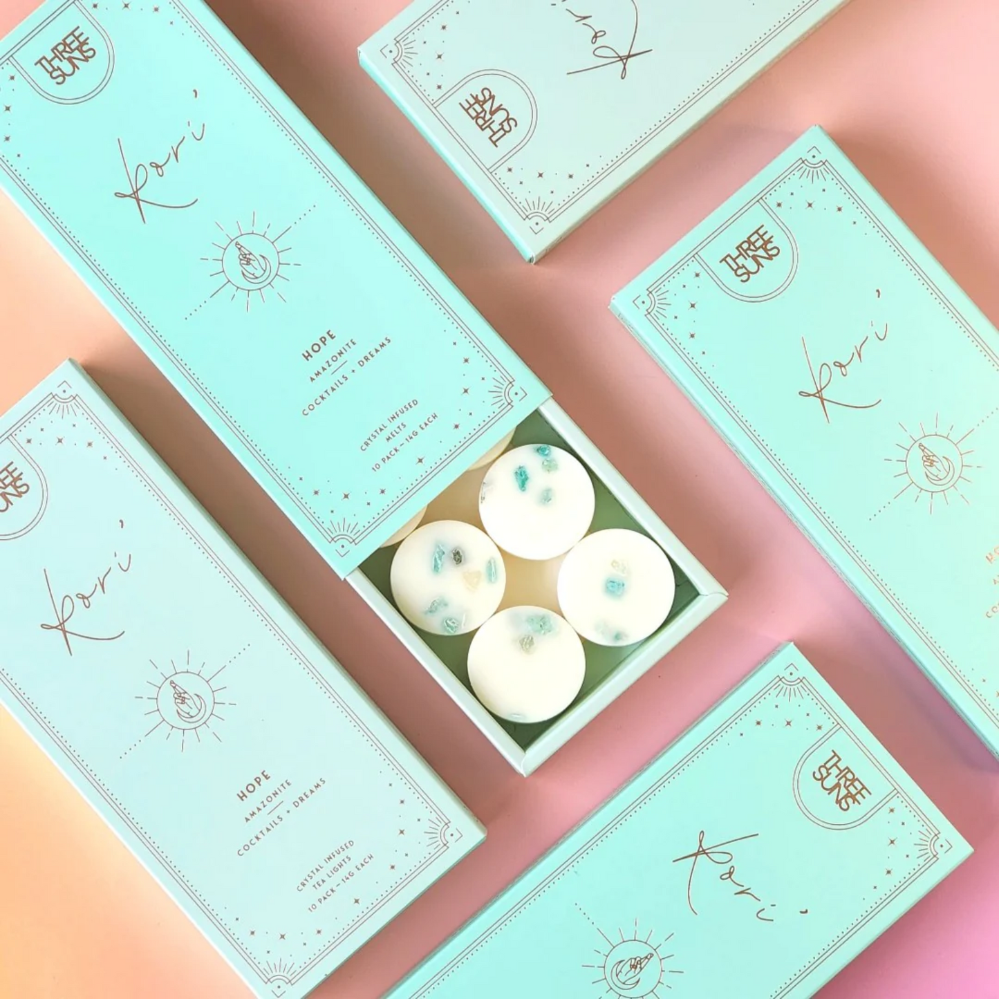 Crystal Infused Soy Wax Melts Box | Kori | Cocktails & Dreams