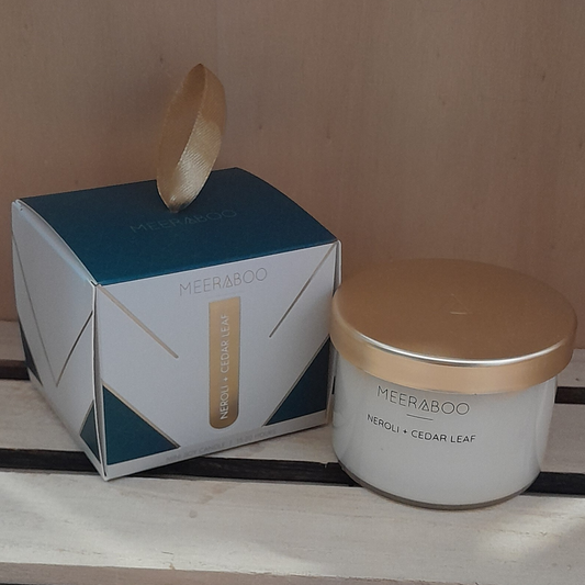 Mini Gold Lid Soy Candle Baubles Neroli + Cedar Leaf