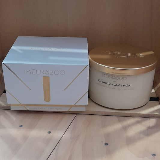 Patchouli + White Musk Gold Lid Soy Candle