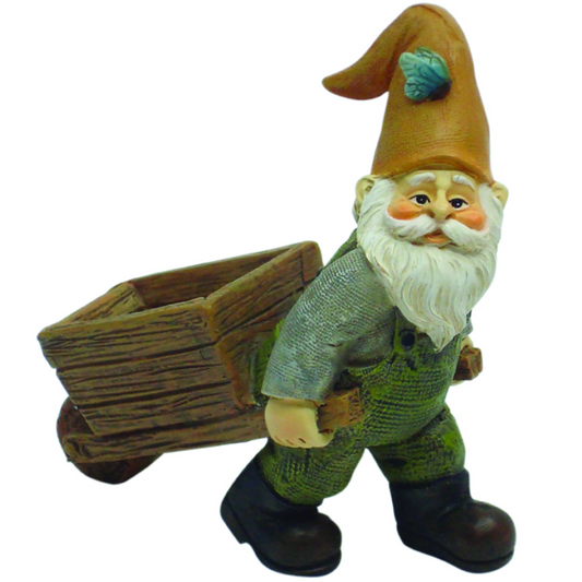 Gnome with Wheel Barrow