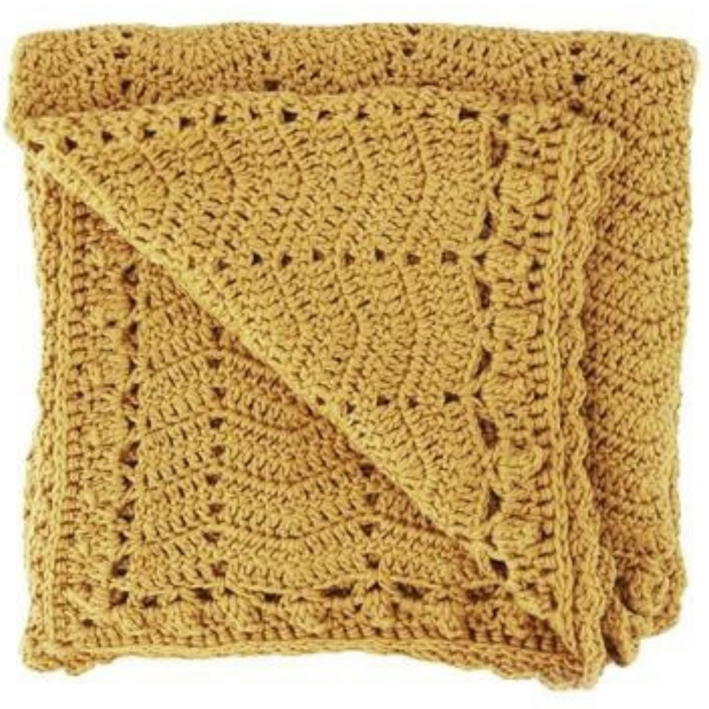 Crochet Baby Blanket Turmeric