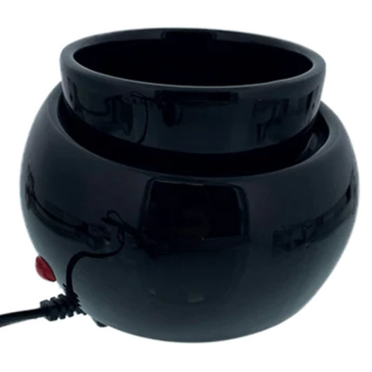 Aroma Glow Electric Wax Melt Warmer Zen Pot Black