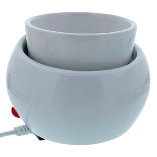 Aroma Glow Electric Wax Melt Warmer Zen Pot White