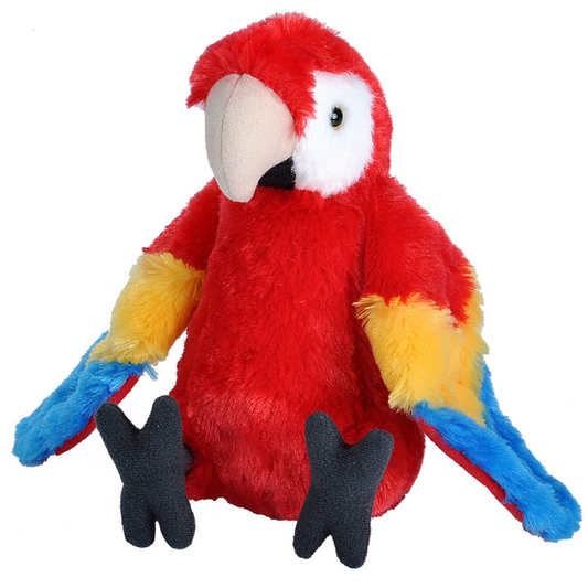 Cuddlekins Mini Scarlet Macaw Parrot