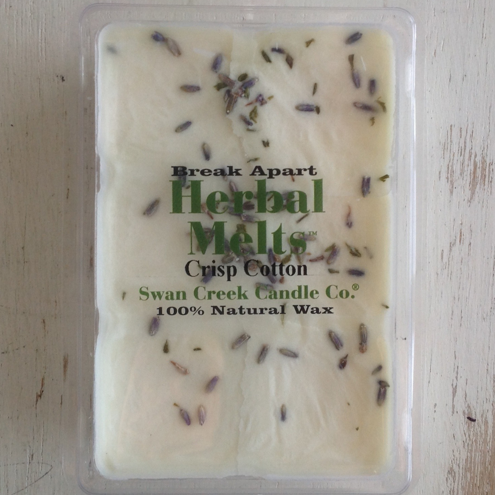 Swan Creek Candle Company Herbal Drizzle Wax Melts Crisp Cotton