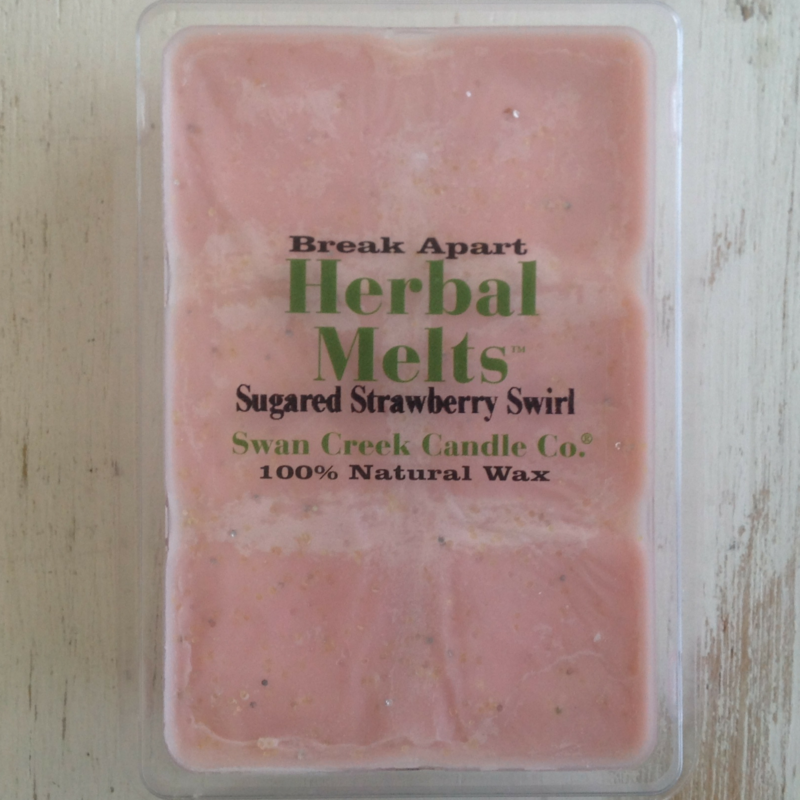 Swan Creek Candle Company Herbal Drizzle Wax Melts Sugared Strawberry Swirl